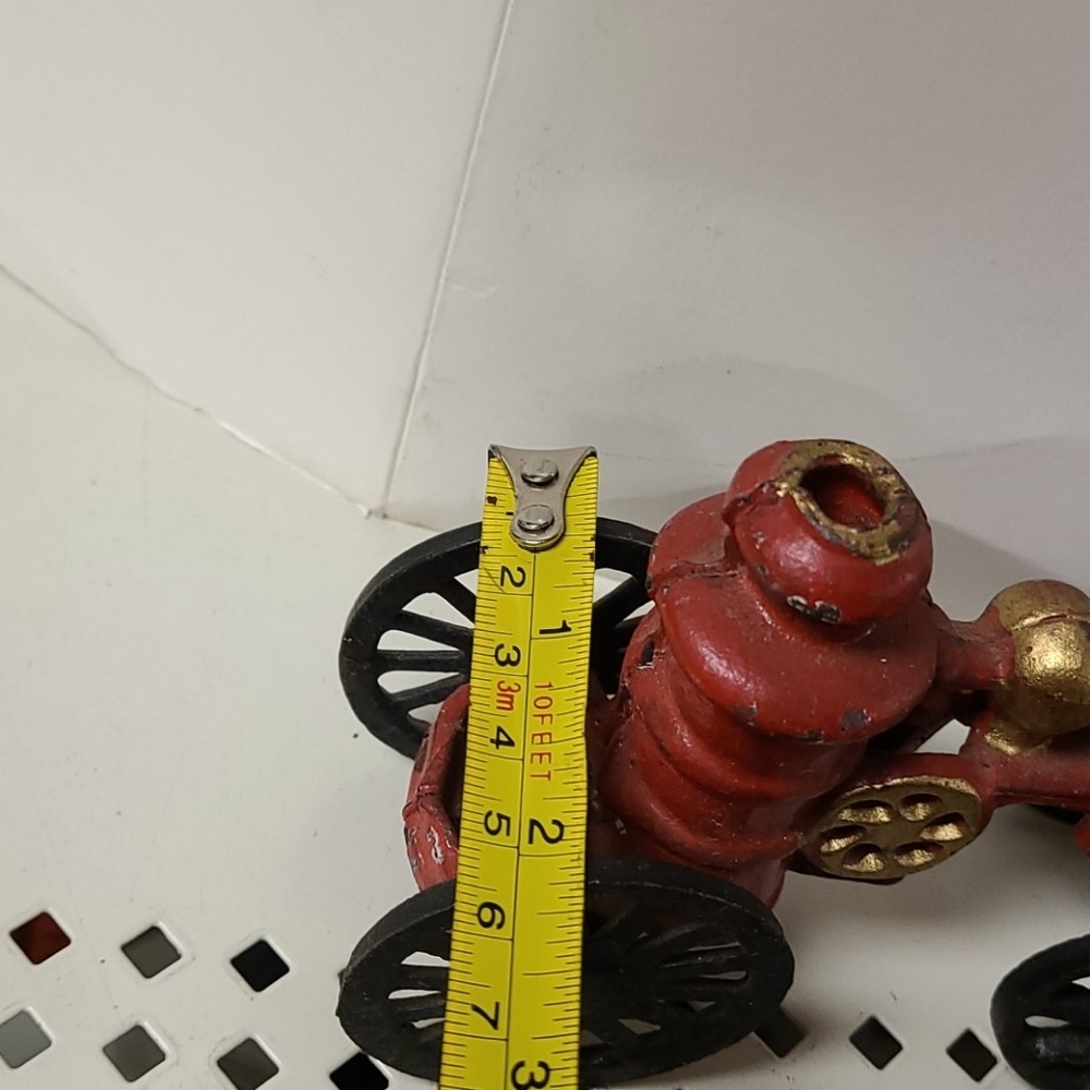 Antique1890's CAST IRON HORSE DRAWN FIRE ENGINE P… - Picture 7 of 10